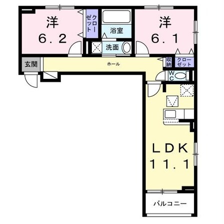 グレース讃良の物件間取画像